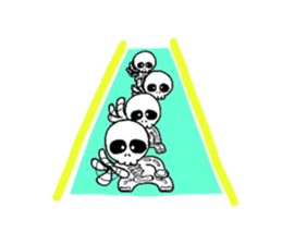 Zentai Skeleton Boy sticker #924558