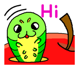 Cute caterpillar sticker #924719