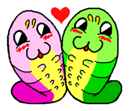 Cute caterpillar sticker #924728