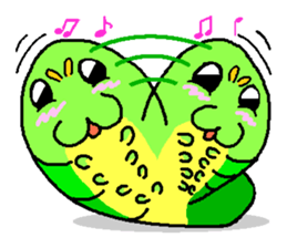Cute caterpillar sticker #924730