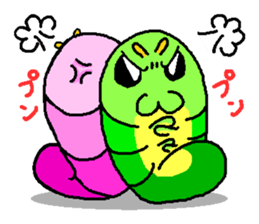 Cute caterpillar sticker #924740