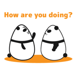 Egg pandaman sticker #925160