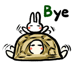 Pate & Pany(Rabbit & turtle/English) sticker #925362