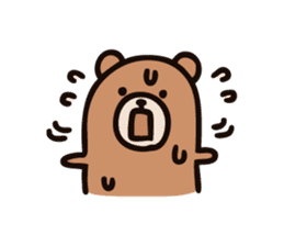 Wordless Bear! sticker #925660