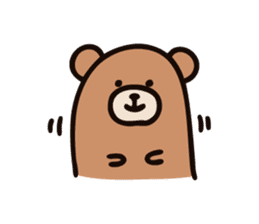 Wordless Bear! sticker #925663