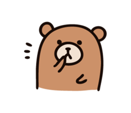 Wordless Bear! sticker #925664