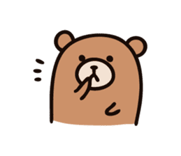 Wordless Bear! sticker #925664