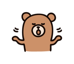Wordless Bear! sticker #925671