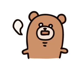 Wordless Bear! sticker #925674