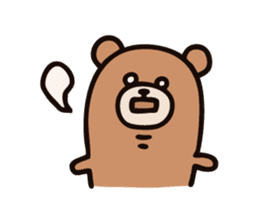 Wordless Bear! sticker #925674