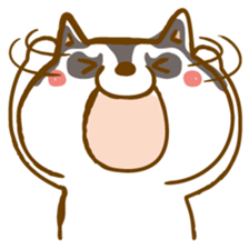 Scary face Siberian Husky sticker #925856