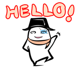 Black hutn sticker #925919