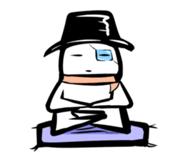 Black hutn sticker #925920