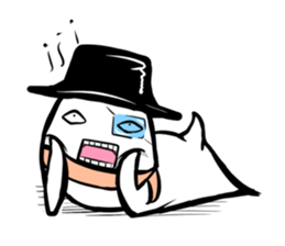 Black hutn sticker #925921