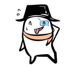 Black hutn sticker #925922