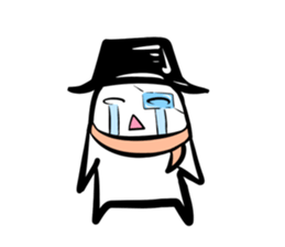 Black hutn sticker #925923