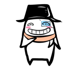 Black hutn sticker #925925