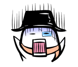 Black hutn sticker #925926