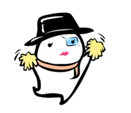 Black hutn sticker #925927