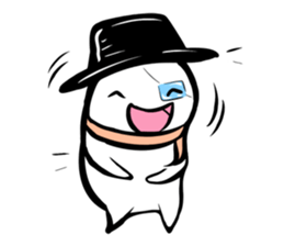 Black hutn sticker #925929