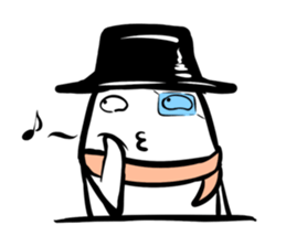 Black hutn sticker #925932