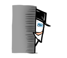 Black hutn sticker #925934