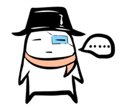 Black hutn sticker #925935