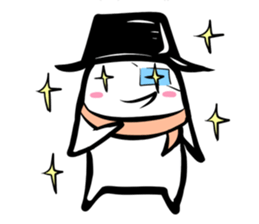 Black hutn sticker #925937