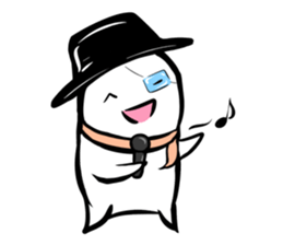 Black hutn sticker #925938