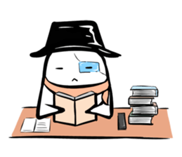 Black hutn sticker #925941