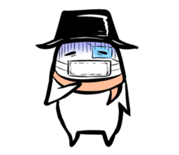 Black hutn sticker #925942