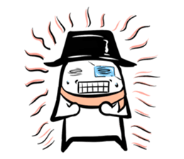 Black hutn sticker #925944