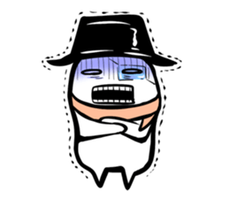 Black hutn sticker #925951