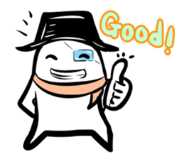 Black hutn sticker #925953