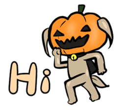 Pumpkin dog(English version) sticker #926320