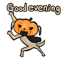 Pumpkin dog(English version) sticker #926321