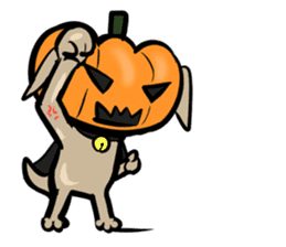 Pumpkin dog(English version) sticker #926335