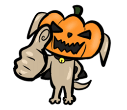 Pumpkin dog(English version) sticker #926344