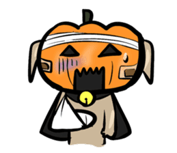 Pumpkin dog(English version) sticker #926345