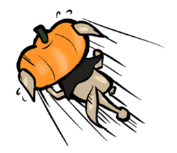 Pumpkin dog(English version) sticker #926347