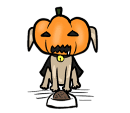 Pumpkin dog(English version) sticker #926353