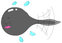 A baby tadpole sticker #926483