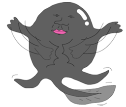 A baby tadpole sticker #926504