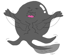 A baby tadpole sticker #926504
