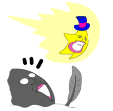 A baby tadpole sticker #926510