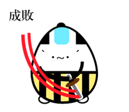 Japanese Samurai Egg sticker #926738