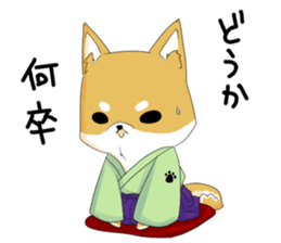 Dog Samurai My name Hachi. sticker #928548