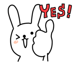 A bad rabbit sticker #929999