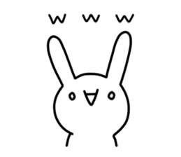 A bad rabbit sticker #930004