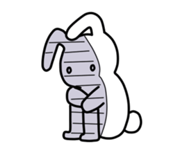 A bad rabbit sticker #930012